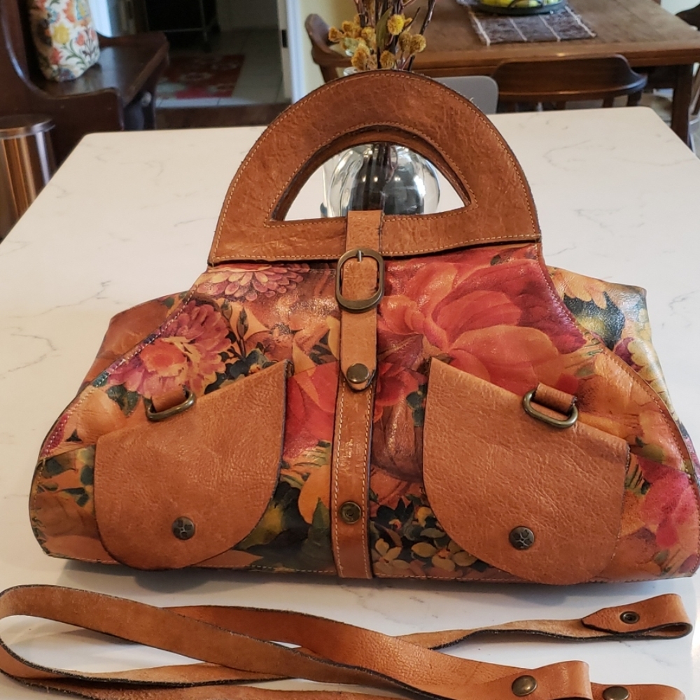 Patricia Nash leather floral purse